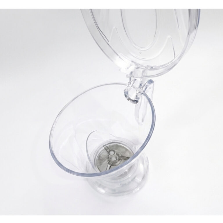 Jarra de borosilicato 600ml para bebidas calientes con tapa abierta vista de arriba - Sorbo Perú
