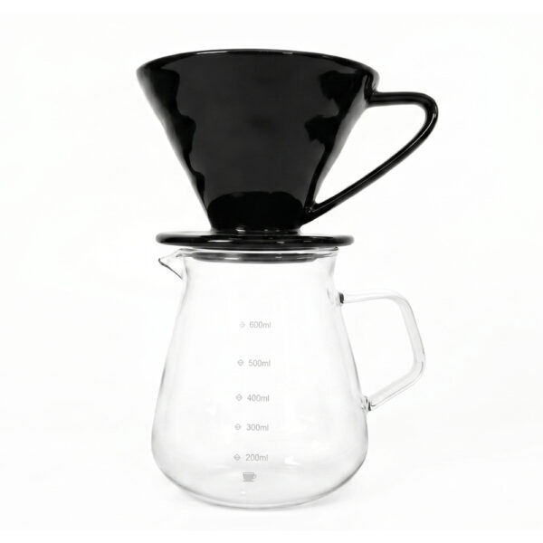 Tetera de vidrio 600ml + dripper