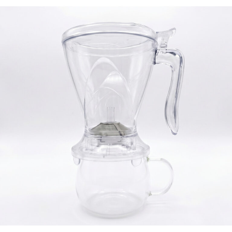 Infusor de hierbas 600ml con sistema de liberación inferior + tazas de vidrio con asa - Sorbo perú